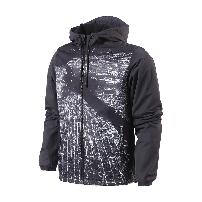 adidas阿迪达斯NEO男子外套夹克加绒休闲运动服CD3526 L 黑色