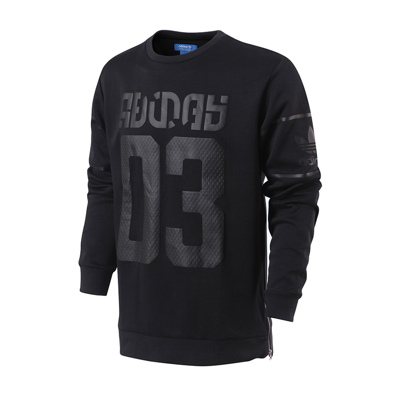 adidas阿迪达斯三叶草男子卫衣休闲运动服BS2717 L 黑色