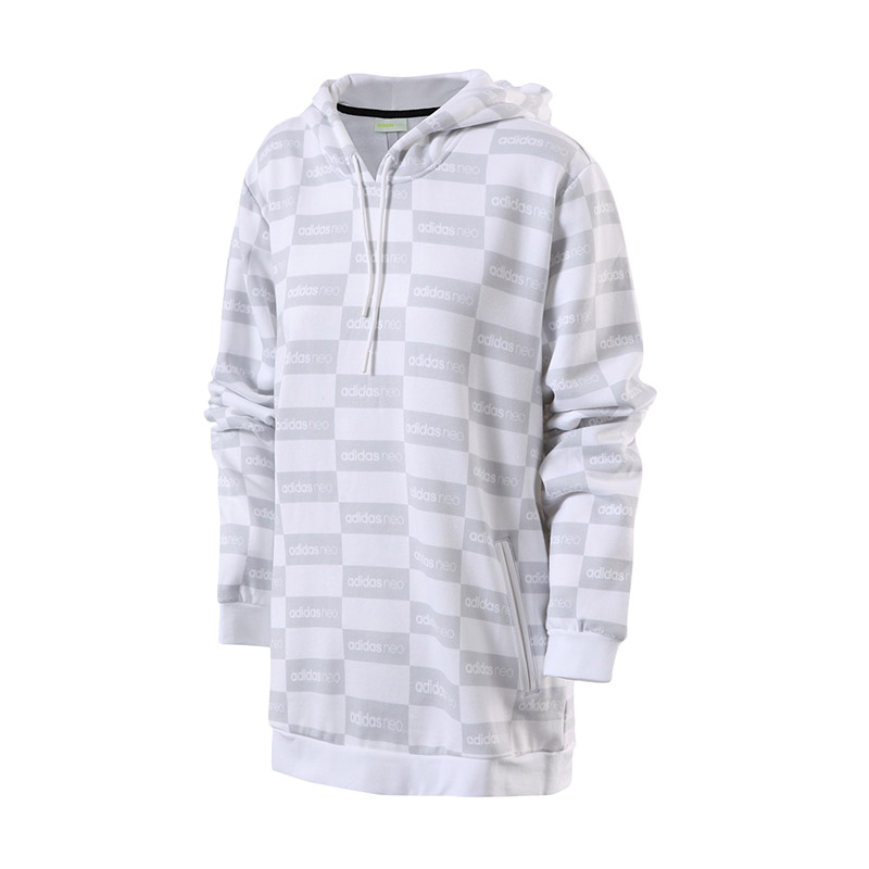 adidas阿迪达斯NEO男子卫衣加绒休闲运动服BR8443 L BR8443白色