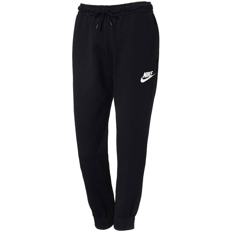 NIKE耐克女装收口针织透气运动休闲长裤九分裤853942-010 S 黑色