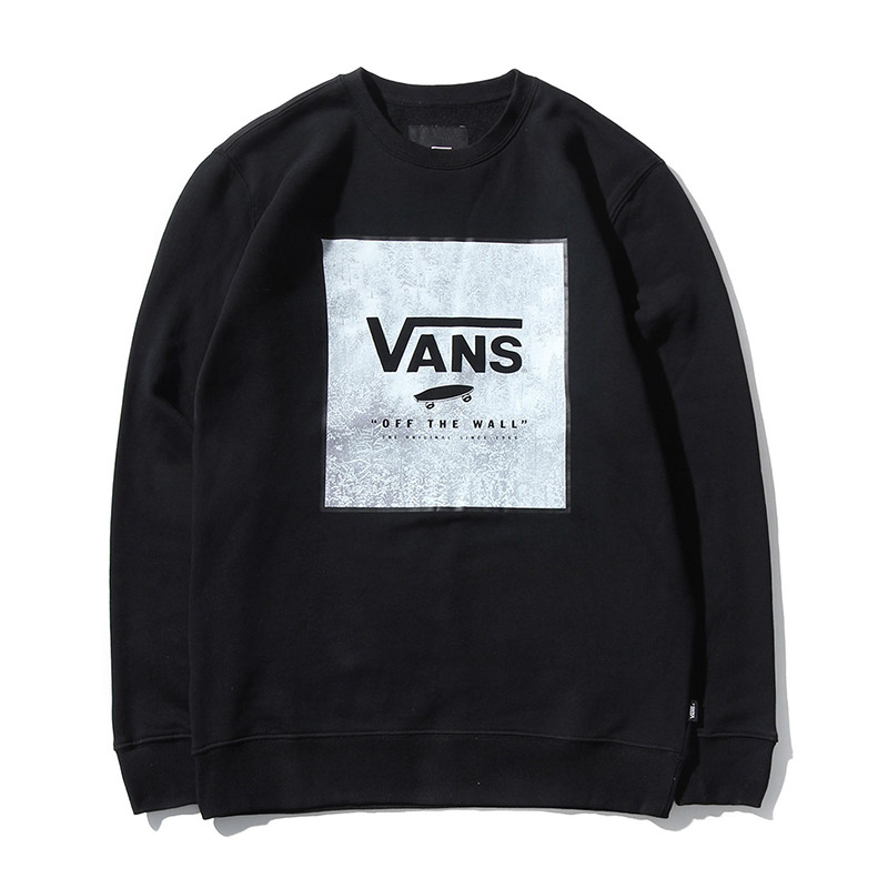范斯VANS男装休闲卫衣新图案款VN0A341ZBLK S 黑色