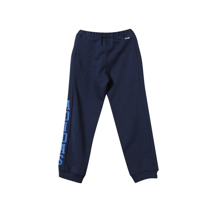 adidas阿迪达斯童服装小童长裤男小童4-10岁针织运动长裤AY4653 110 藏蓝