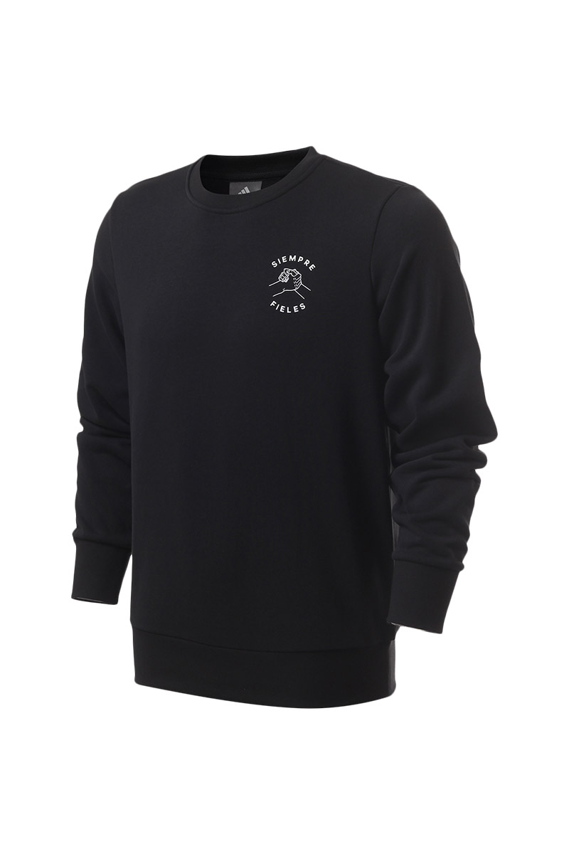 adidas阿迪达斯男子卫衣长袖加绒休闲运动服CD6574 A/S 黑色