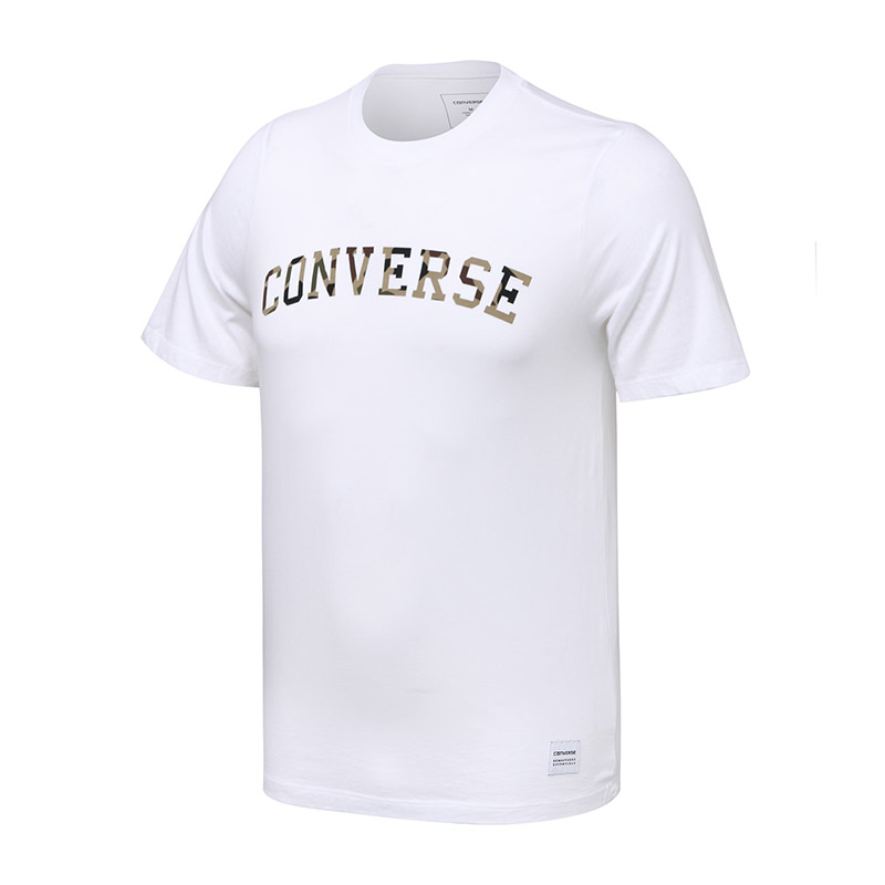 CONVERSE匡威男装运动休闲短袖T恤10005564-A02 S 白色