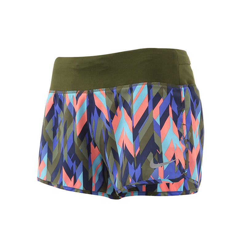 耐克Nike女装运动短裤运动服运动休闲831182-331 S 军绿色