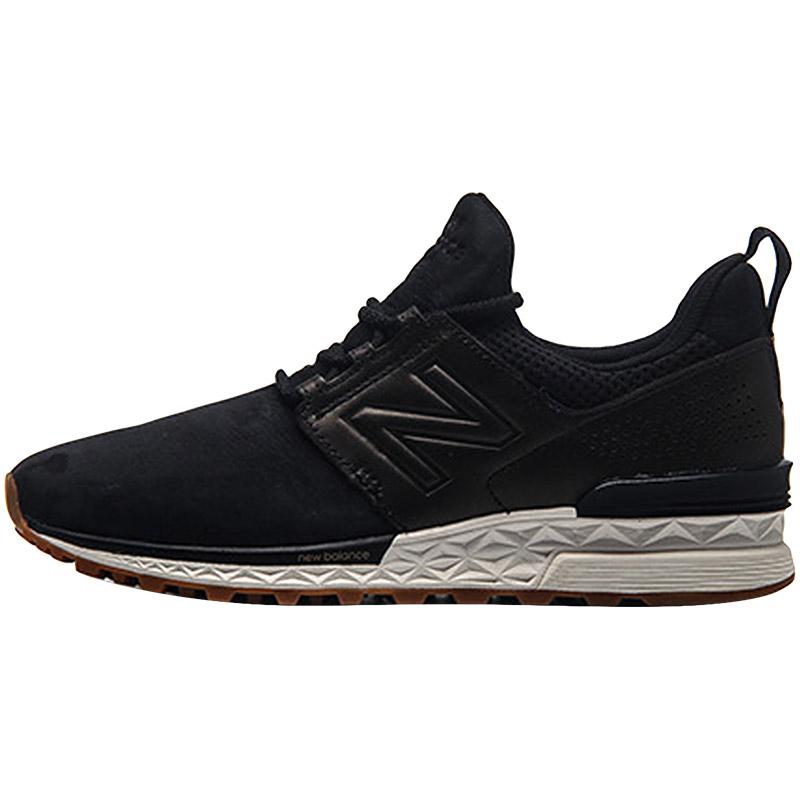New Balance/NB休闲鞋女鞋574系列复古低帮运动鞋WS574DS 黑色 35码