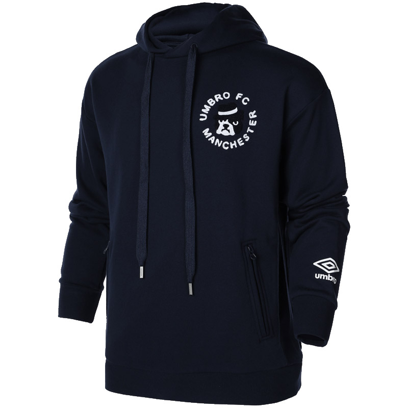 茵宝UMBRO运动休闲服男子连帽卫衣运动上衣秋冬新款套头外套