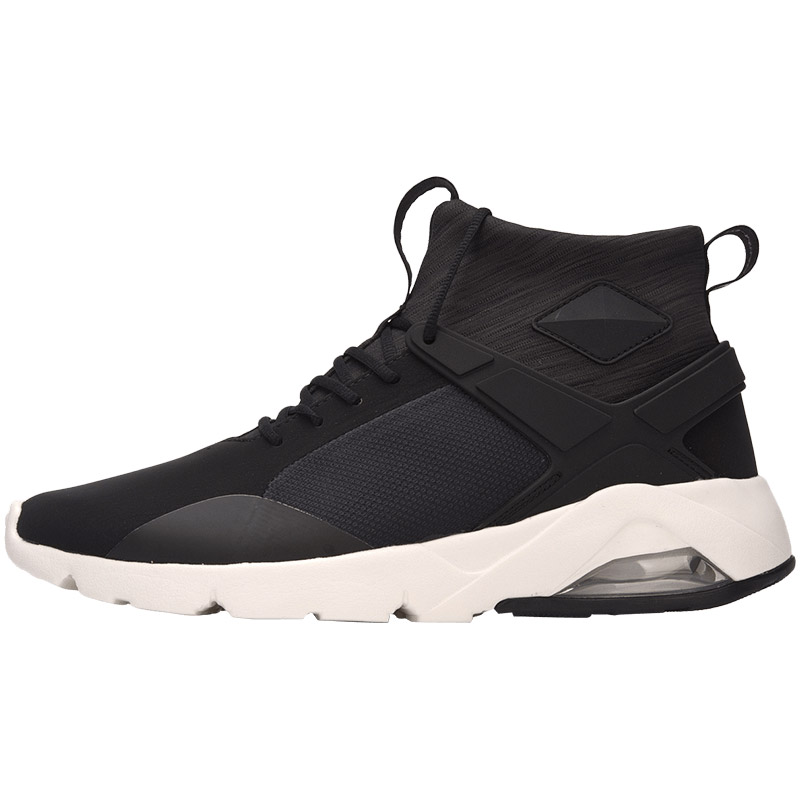 李宁LINING男子休闲鞋N Knight半掌气垫运动鞋AGLM115-1 黑色 39码