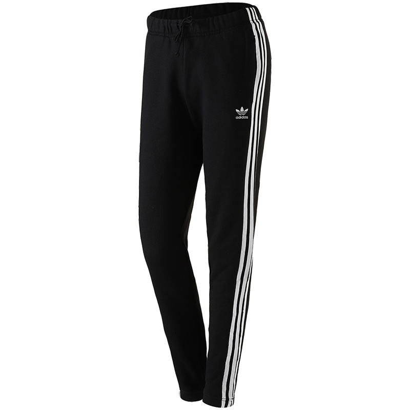 adidas阿迪达斯三叶草女子运动长裤2018新款针织休闲运动服CE5607