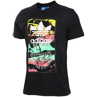 adidas阿迪达斯三叶草男子短袖T恤17年新款休闲运动服BS3297