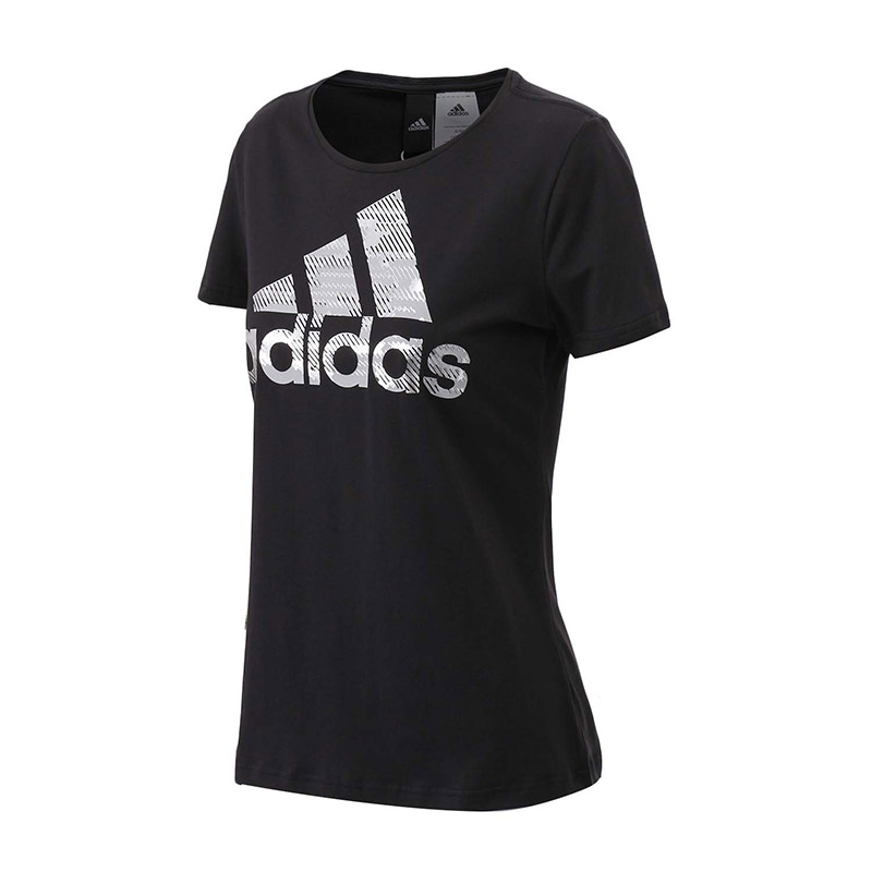 adidas阿迪达斯女装短袖T恤运动服CD1952 XS 黑色