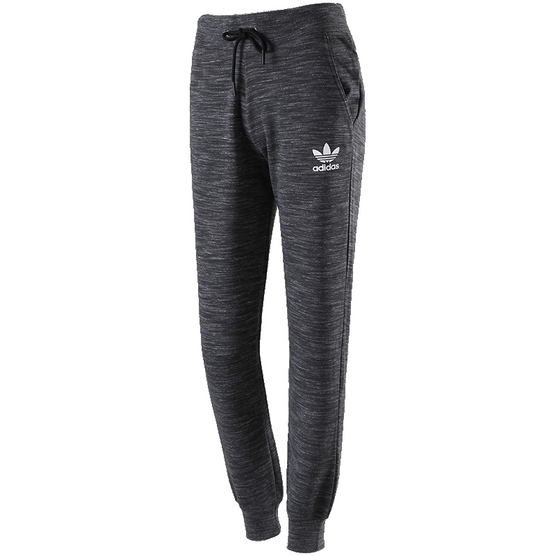 Adidas/阿迪达斯 三叶草 女子运动裤 运动裤收口小脚裤针织长裤 CY9926 灰色 30