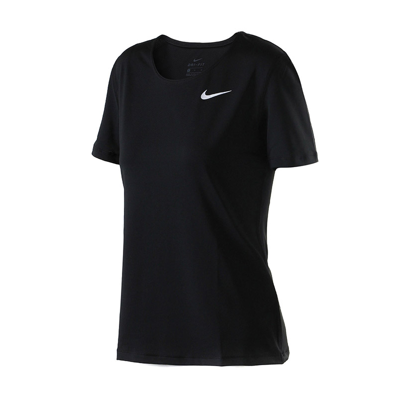 【】NIKE耐克女装PRO跑步健身运动训练短袖T恤889541 黑色 L
