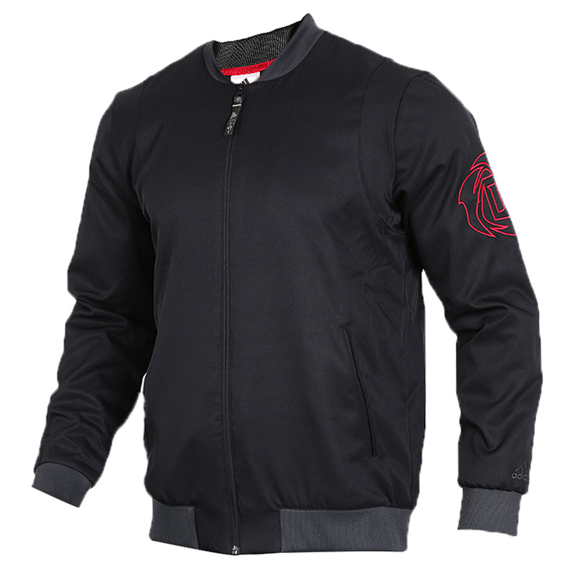 Adidas/阿迪达斯 男子运动服 运动休闲服罗斯篮球夹克外套 CG0872 黑色 L