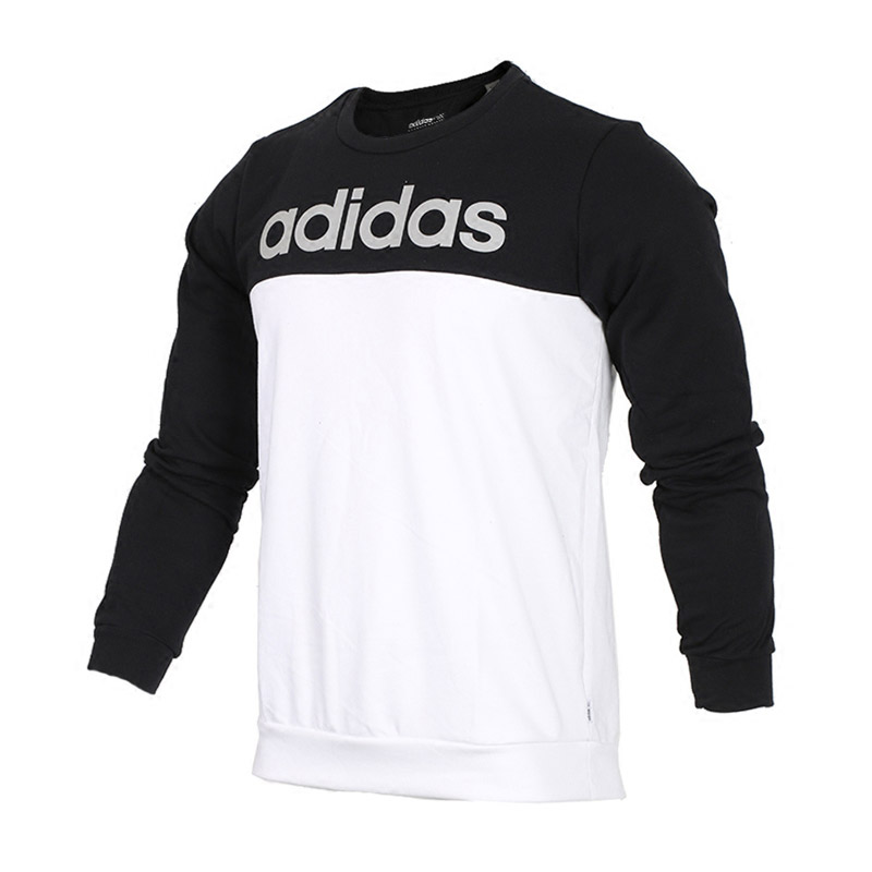 Adidas/阿迪达斯 NEO 男子运动服 秋季 运动卫衣休闲服圆领套头衫 CV6972 白色 M