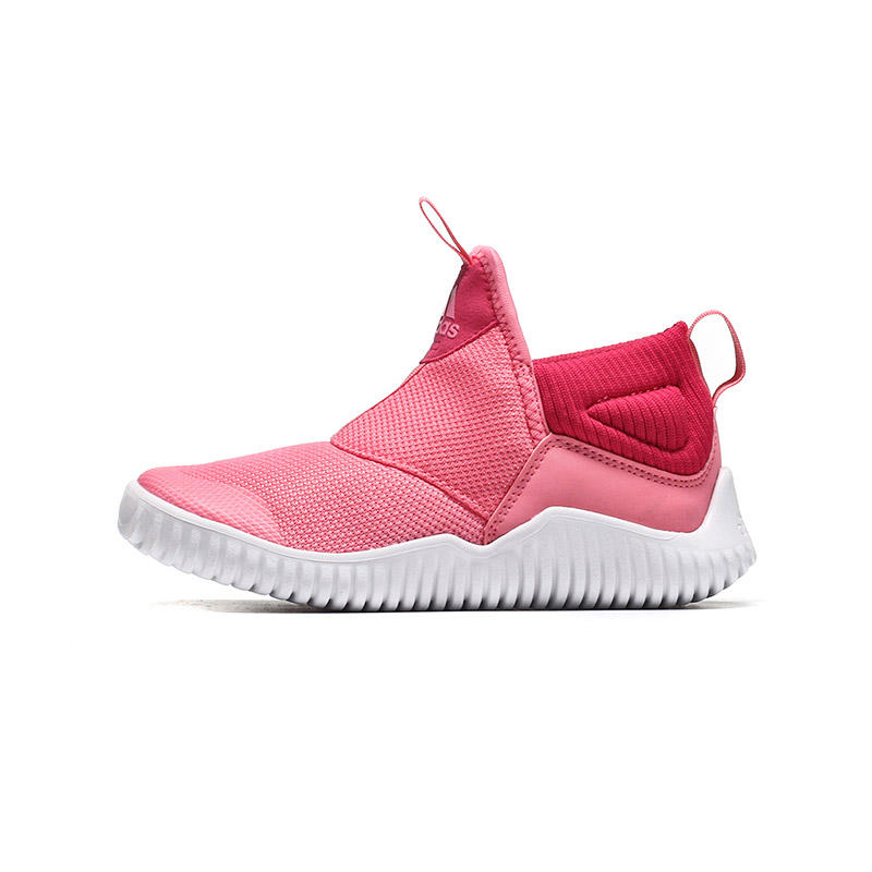 阿迪达斯男春季女小中童一脚蹬保暖跑步鞋儿童运动鞋CP9413 红色 31.5码/适合脚长190mm