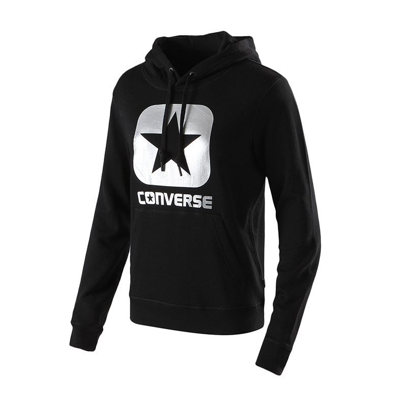 Converse/匡威 女子卫衣 秋季 运动休闲连帽套头衫10006631-A01 黑色 L