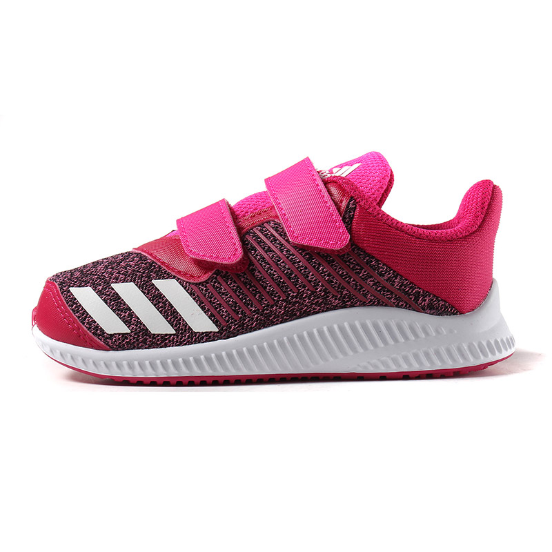 adidas阿迪达斯童女婴童0-4岁低帮魔术贴婴童鞋BA9461 粉色