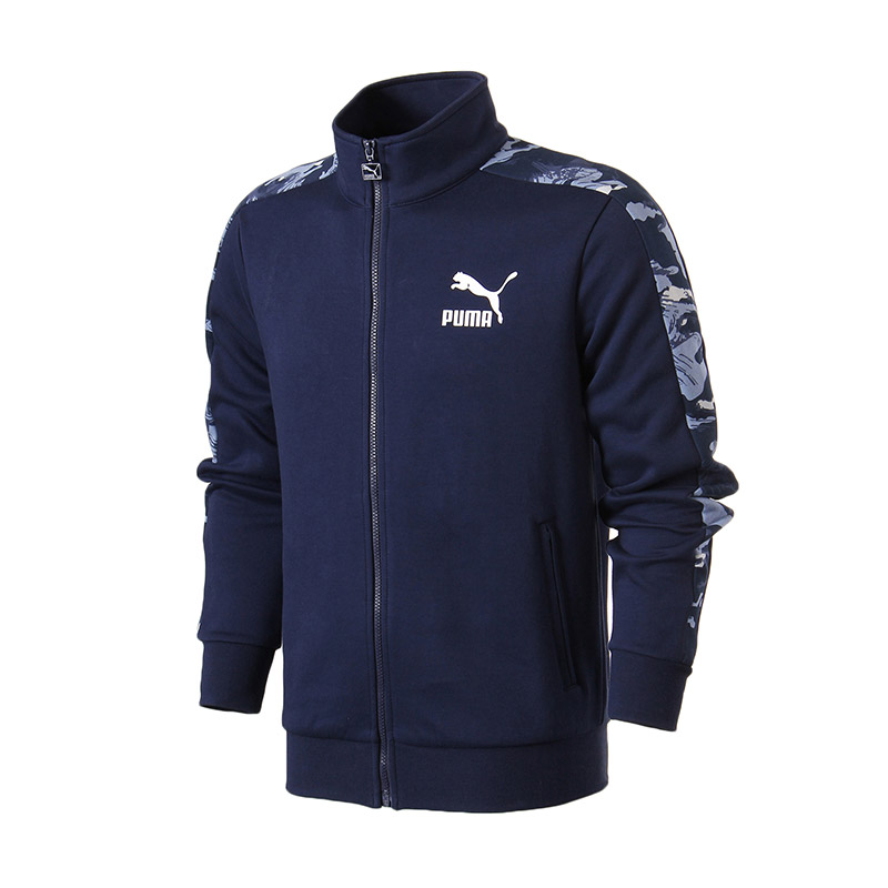 彪马PUMA男装运动休闲外套运动服T-7明星款57624106 L 57624106粗呢蓝