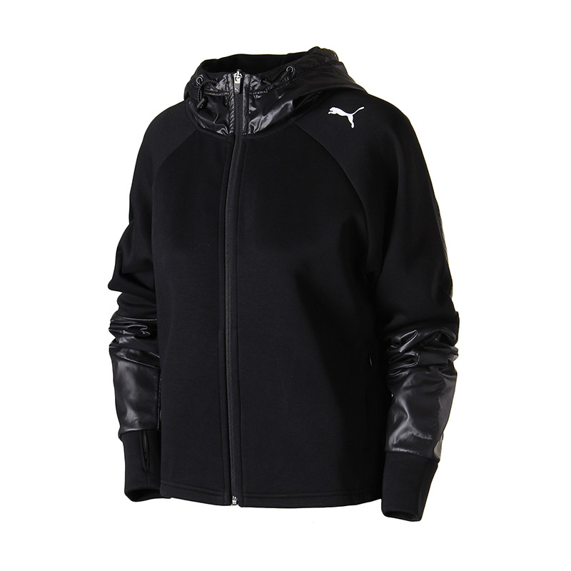 彪马PUMA女装运动休闲外套运动服LOGO款85192801 L 85192801黑色