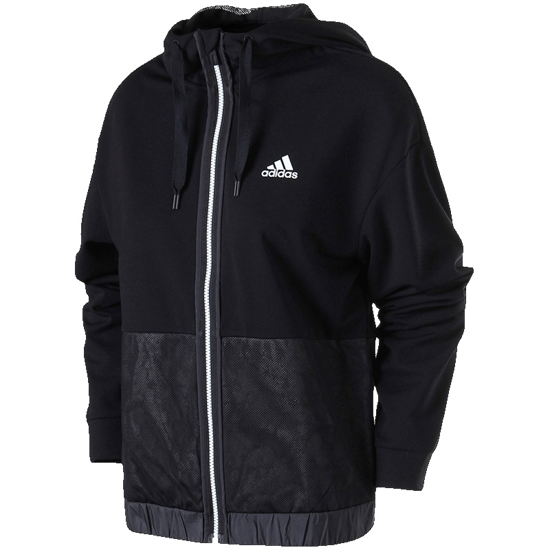 adidas阿迪达斯女子外套夹克防风休闲运动服CV5502 M CV5502黑色