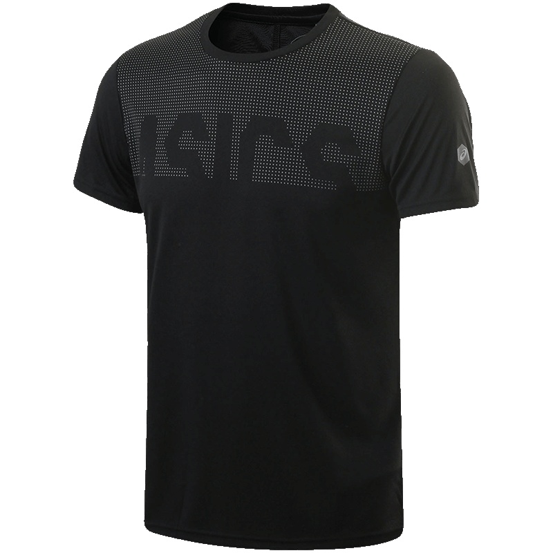 亚瑟士ASICS男装跑步短袖T恤运动服 828A00-0014 L 828A00-0014白色