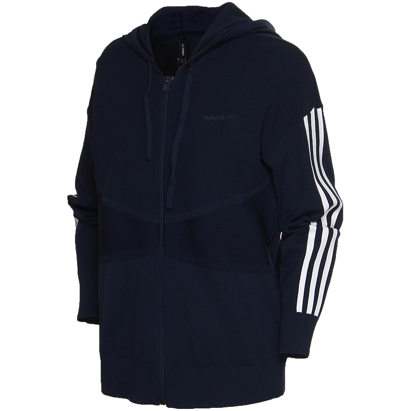 adidas阿迪达斯NEO女子夹克外套18开衫卫衣休闲运动服CV9061. L CV9061蓝色