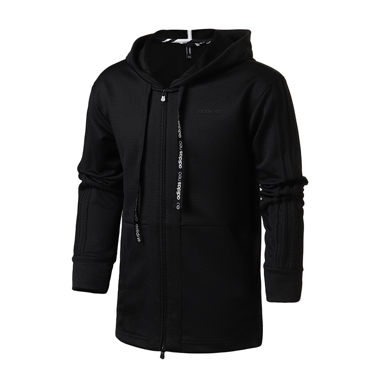 adidas阿迪达斯NEO男子夹克外套休闲运动服CV6878 L CV6878黑