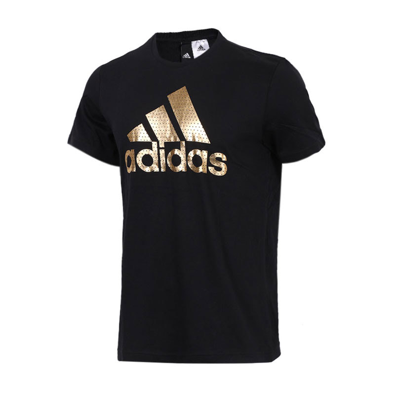 adidas阿迪达斯男子短袖T恤经典logo休闲运动服CV4507 L CV4507黑