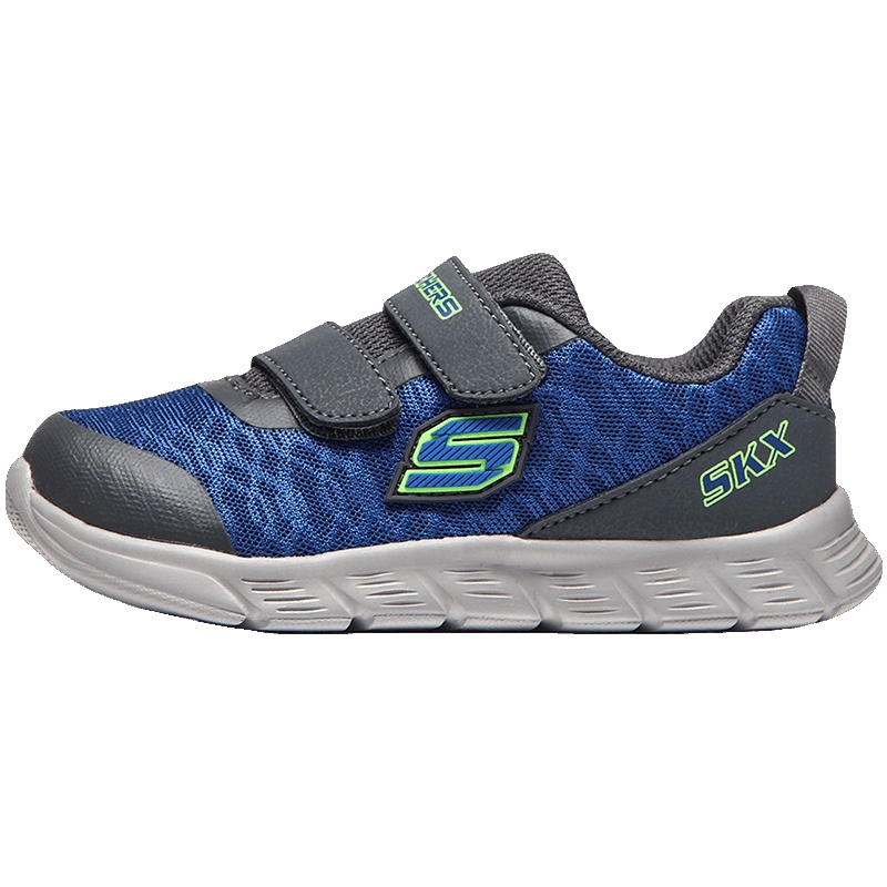 SKECHERS斯凯奇男小童鞋轻质网布运动休闲鞋95037N 95037N/BLGY蓝+灰 24码/135mm