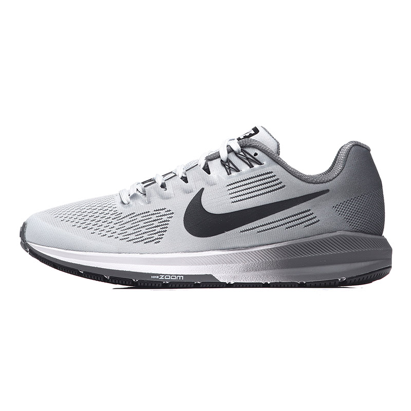 NIKE耐克男鞋跑步鞋Air Zoom气垫透气缓震运动鞋904695.. 904695-005银灰+煤+冷灰+狼灰++