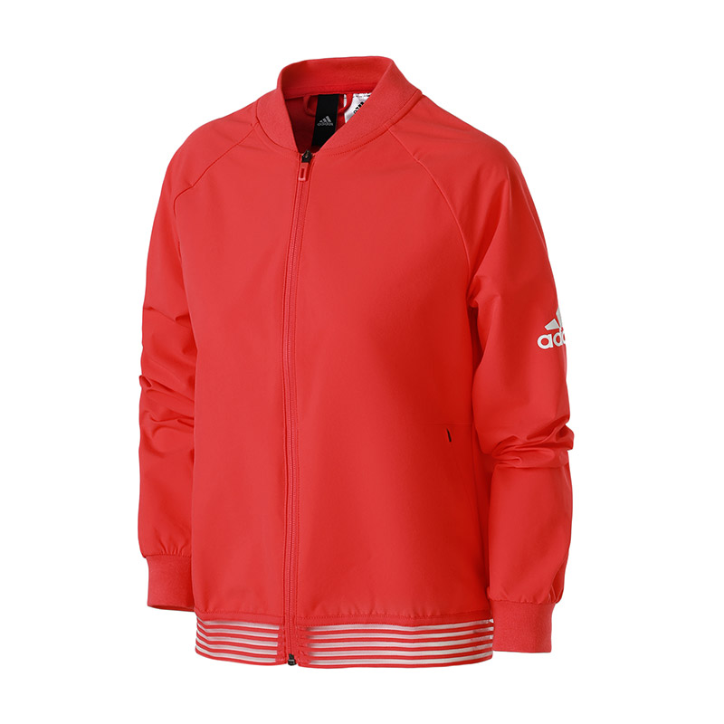 adidas阿迪达斯女子外套夹克立领运动休闲运动服CY9854 M CY9854红色
