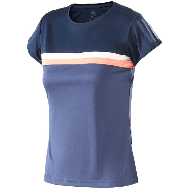 adidas阿迪达斯女子短袖T恤网球休闲运动服CE1490 XS CE1490学院藏青蓝