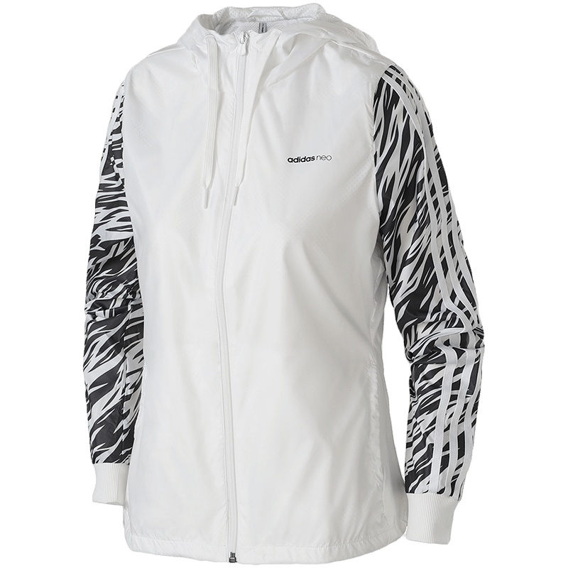 adidas阿迪达斯NEO女子外套夹克休闲运动服CZ1691 L CZ1691白色