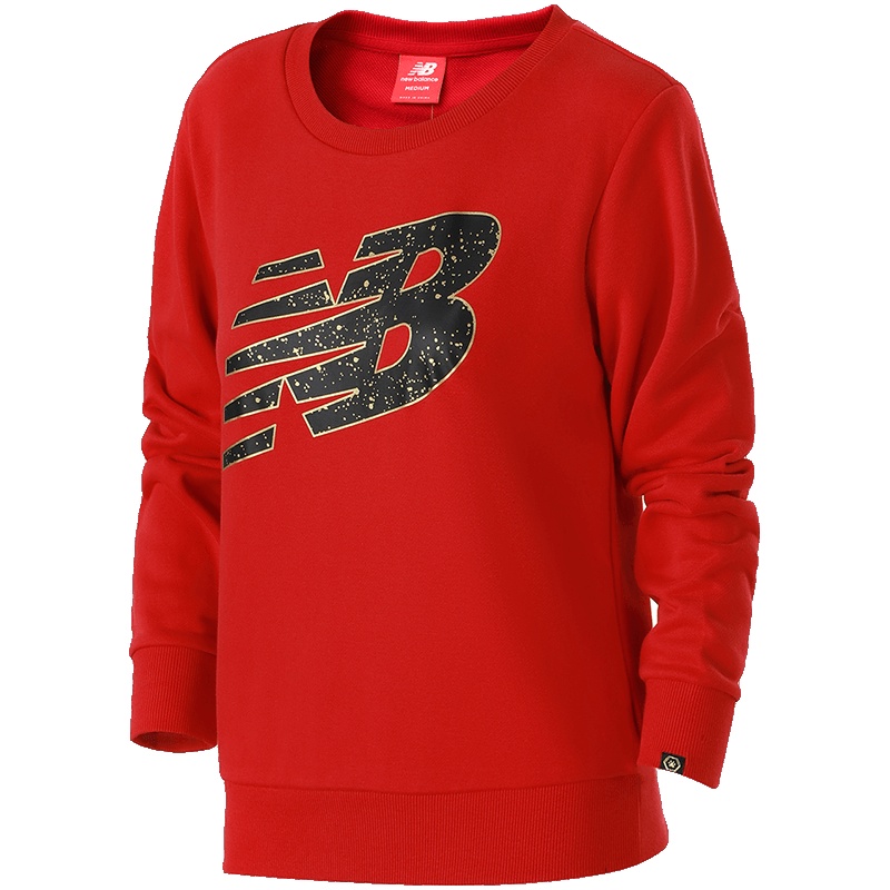 New Balance/NB女装长袖T恤针织运动休闲套头衫AWT81550 L AWT81550-REP红色