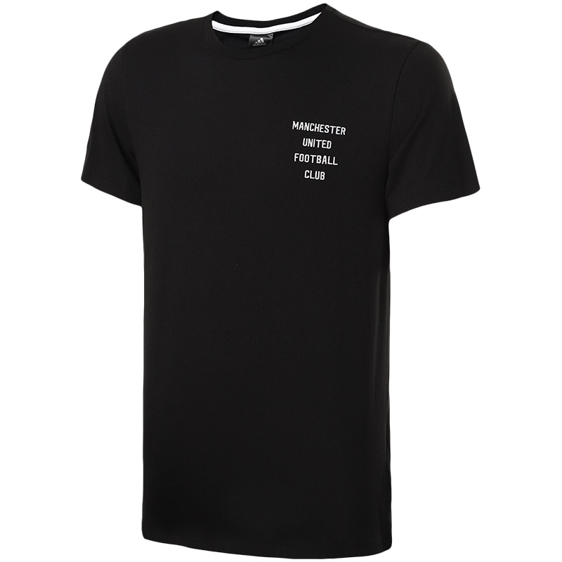 adidas阿迪达斯男子短袖T恤18曼联足球文化休闲运动服CF2338 L CF2338黑色