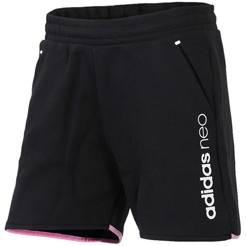 adidas阿迪达斯NEO女子运动短裤休闲运动服CV6957 L CV6957黑色