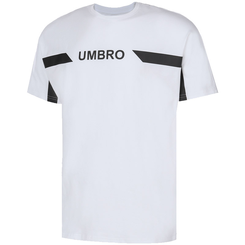 UMBRO茵宝Life style男款夏季新款运动休闲短袖T恤 M UO182AP2513-001白色