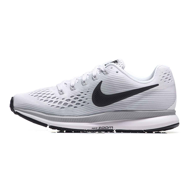 NIKE耐克女鞋跑步鞋ZOOM气垫缓震透气轻便运动鞋880560 880560-103白+煤黑+银灰色+狼灰+黑