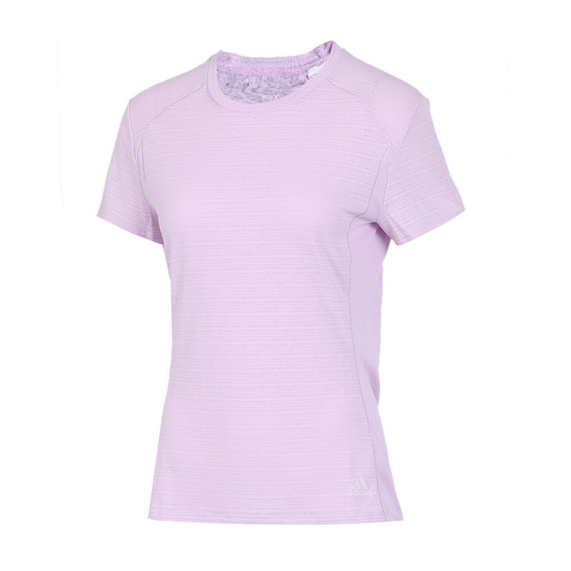 adidas阿迪达斯女子短袖T恤跑步透气休闲运动服CW4064.. M CW4064粉色