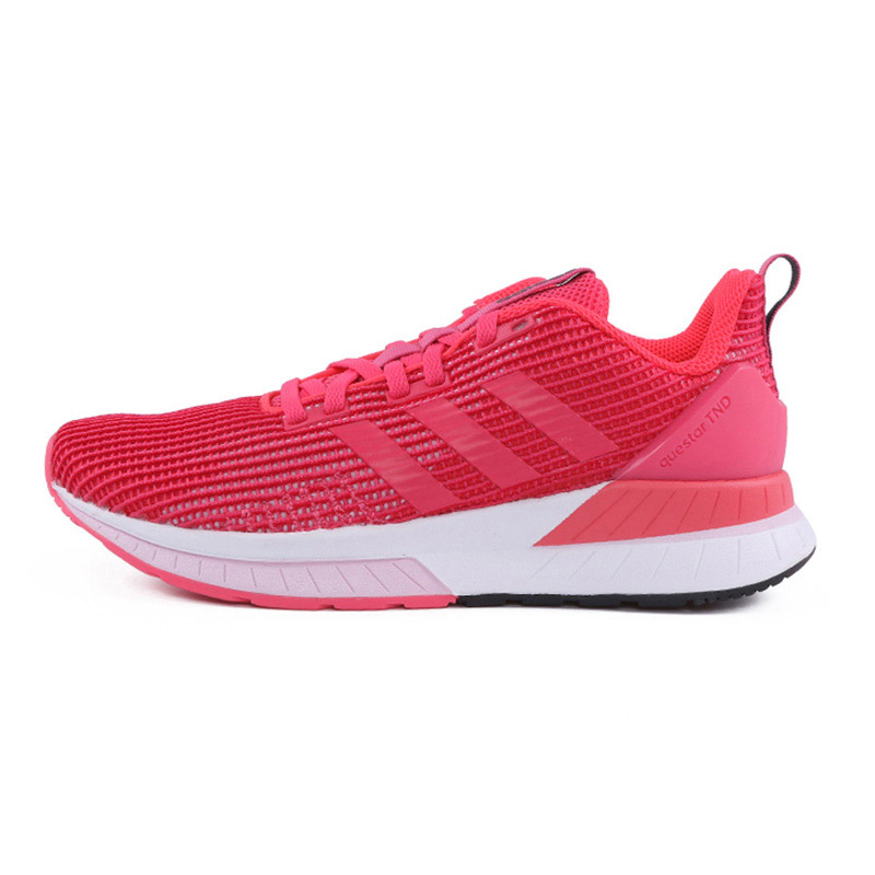 adidas阿迪达斯女子跑步鞋休闲运动鞋DB1296.. DB1296天然粉+亮红+亮白