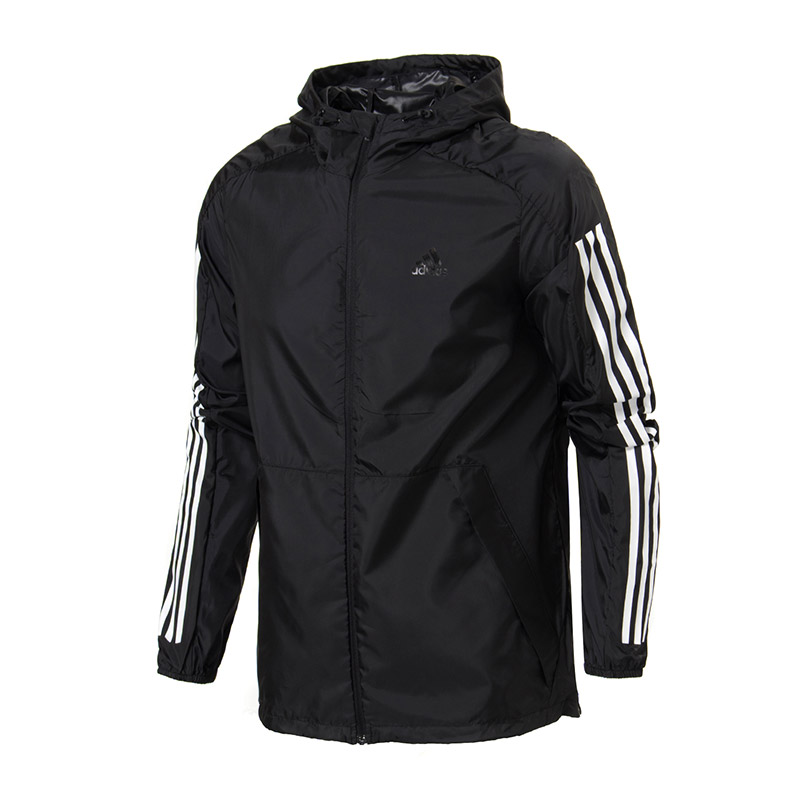 adidas阿迪达斯男子外套夹克防风防晒休闲运动服CV6292 CV6292黑色 M