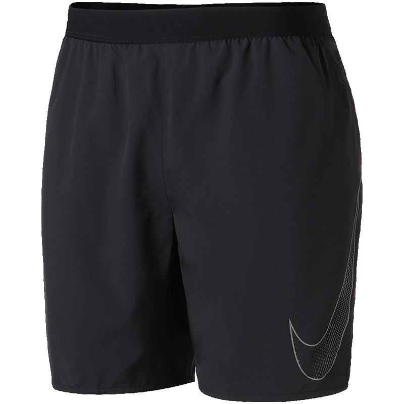 NIKE耐克男装梭织训练透气加衬跑步运动短裤899499.. L 899499-010黑+黑+反射银