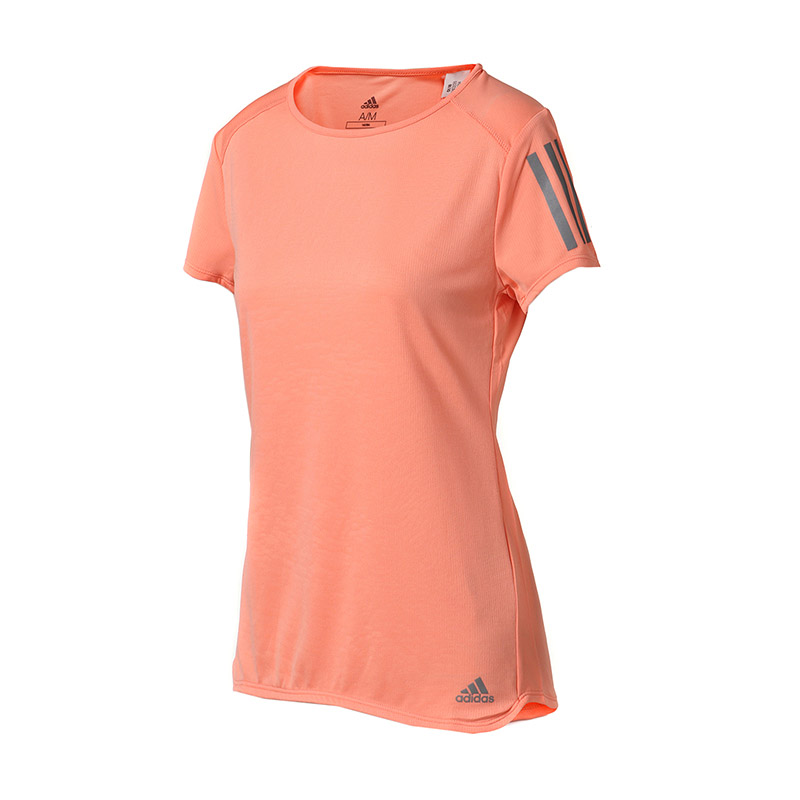 adidas阿迪达斯女子短袖T恤跑步透气运动服CW3228 L CW3228牛奶珊瑚粉S18
