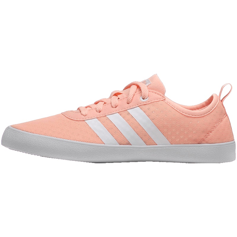 adidas阿迪达斯女子板鞋轻便透气低帮休闲运动鞋DB0163 DB0163朦胧珊瑚粉+亮白