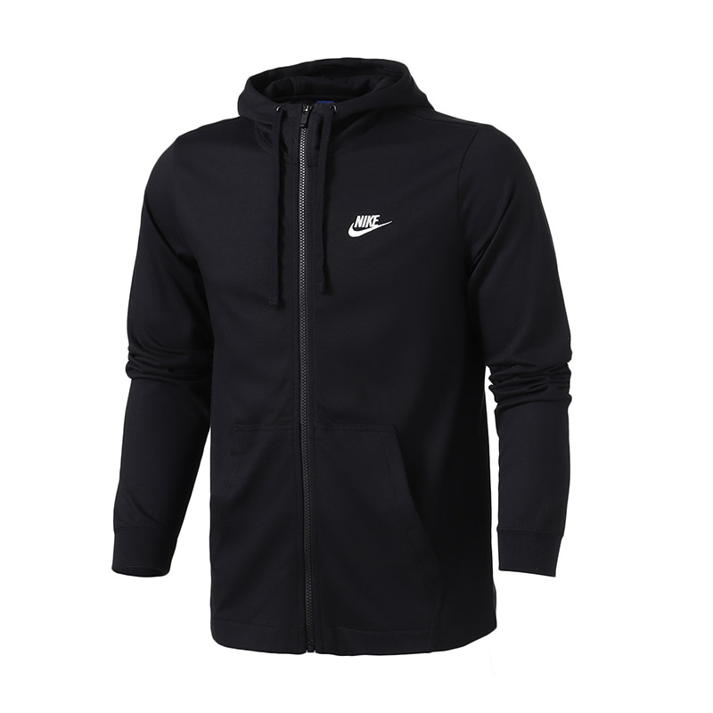 NIKE耐克男外套连帽防风运动休闲针织夹克外套 861755 L 861755-010黑色
