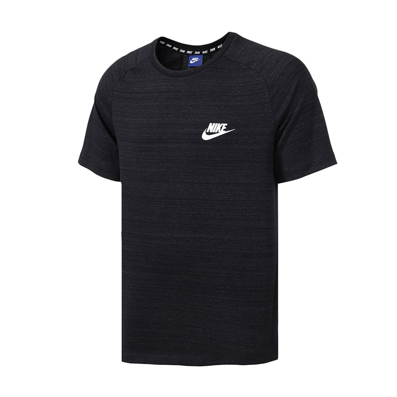 NIKE耐克男短袖T恤夏季透气舒适休闲圆领运动上衣 885928 L 885928-010黑+杂色+白