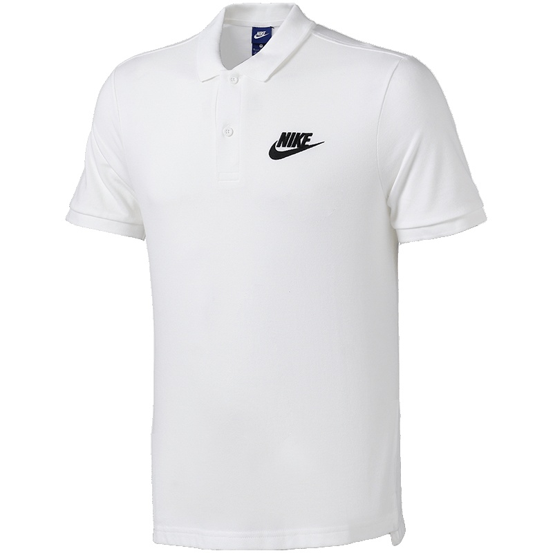 NIKE耐克男装宽松透气休闲舒适翻领短袖POLO衫909747-063 L 909747-063深麻灰+白