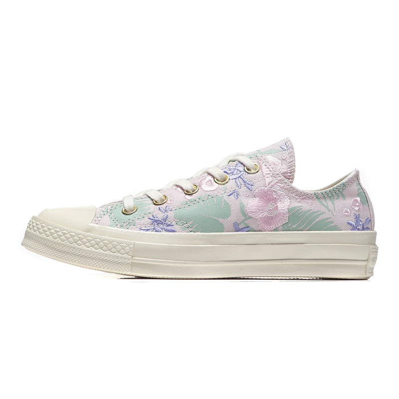 CONVERSE匡威男女休闲鞋三星标1970S印花帆布鞋160519C 160519C裸粉色+白色