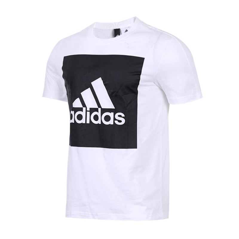adidas阿迪达斯男子短袖T恤训练跑步休闲运动服B47358. XS B47358白